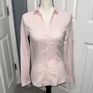 Women's Pink Button-Up Shirt H&M